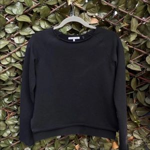 Women's Helmut Lang Crop Top Sweater Black Size S